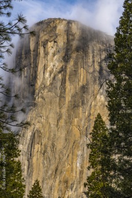El Capitan with Fog - HeartWork Photography Accessible Nature Outings - Copyright 2019 Rick Waller